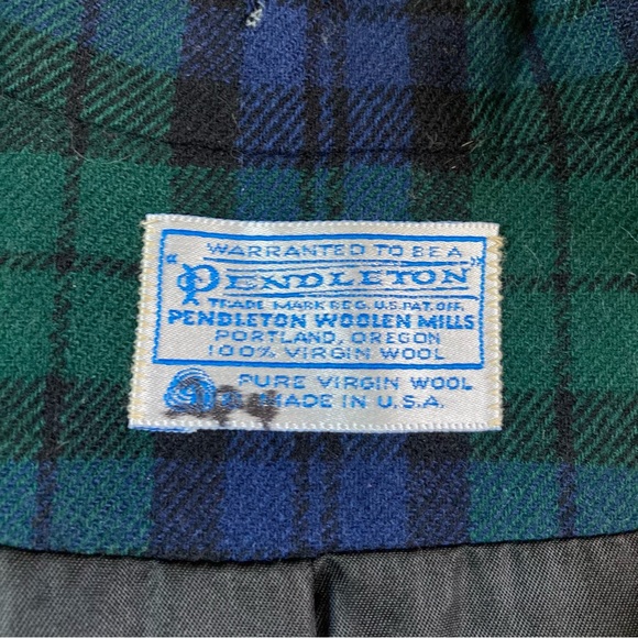 Vintage Pendleton Blazer & Skirt Set Plaid Virgin Wool Women's 2-Set - Picture 6 of 14